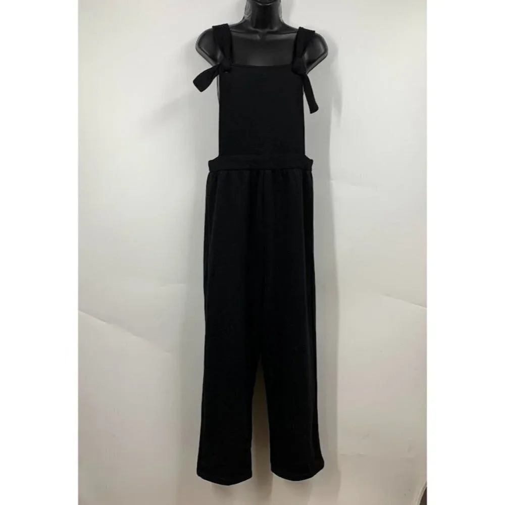 Dra Los‎ Angeles Women's Cotton Tie Front Overalls Jumpsuit Size S